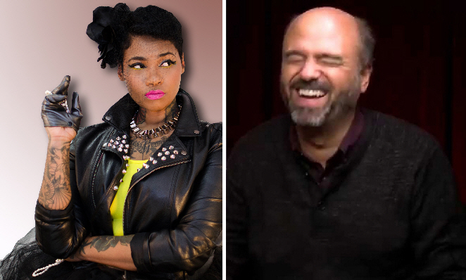 Jean Grae and Scott Adsit